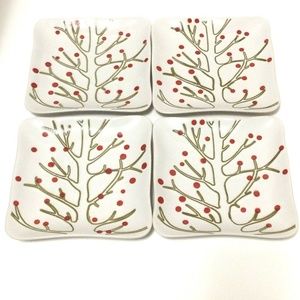 FINAL PRICE 4 Square Plates